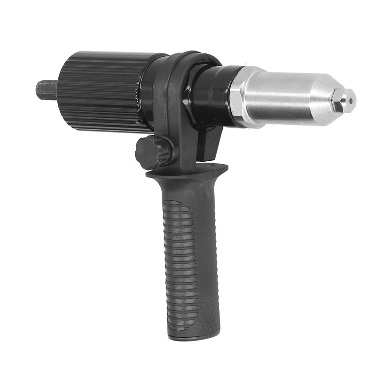 Electric Rivet Gun Adapter Black Hex Shank Cordless Riveting Drills