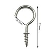 xiaozhenjida 50 Pcs Screw-in Ceiling Hooks Screw Hooks Cup Hooks