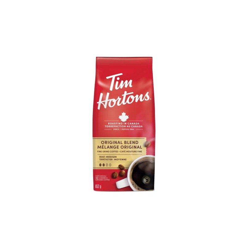 Tim Hortons Original Blend, Fine Grind Coffee, Medium Roast, Made