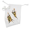 Ambesonne Basketball Fabric Pouch Set of 2, Image of 2