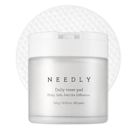 Needly Daily Toner Pad I Almohadillas exfoliantes para cara con BHA y PHA, hidratación profunda, minimizador de poros para cara, centella, árbol de té, esencia de alto volumen, almohadilla de algodón