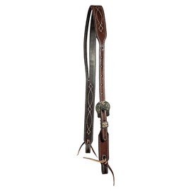 Professional's Choice Tapered Chocolate Roughout Gunslinger Slit-Ear Headstall | Made in USA