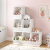 UTEX Toy Storage Organizer for Kids, Stackable Toy Storage Cabinet,