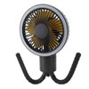 Portable Stroller Fan Handheld LED Night Night USB Rechargeable Multi