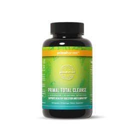 Primal Total Cleanse – Digestive & Full Body Detox Support for Liver, Kidney, Gut, Bowel, Intestinal & Stomach Health, 60 Capsules
