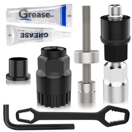 Scalnuvyyh Crank Puller Bicycle and Bottom Bracket Tool, Bicycle Crank Puller for 16 mm Wrench Bicycle Bottom Bracket Remover Puller Tool Set Compatible with (Shimano/ISIS/Octalink)