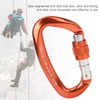 Mountaineering D Locking Carabiner Clips Alloy Heavy Duty Carabiner for