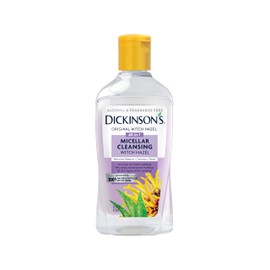 Dickinson's Micellar Cleansing Witch Hazel, An All-in-1 Makeup Remover, Pore Refiner, Skin Cleanser and Toner; Alcohol Free with Aloe, for Sensitive Skin, 16oz