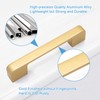 WEAVERBIRD Cabinet Knobs 96 mm Gold Cabinet Handles Drawer Pulls