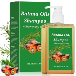1PCS Shampoo Romero,Champú de Aceite Battana de 300 ml para un Cabello Suave y con Volumen, Champú Anticaída Batana Repara el Cabello Seco y Dañado, Apto para Hombres y Mujeres