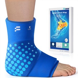 Fitomo Ankle Ice Pack Wrap, Ice Pack for Ankle Hot and Cold Compress, Suitable for Sports Injuries, Ligament Sprains, Achilles Tendonitis, Foot Rehabilitation