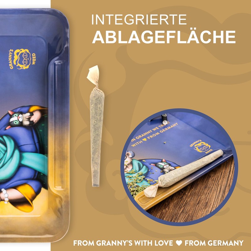 Granny's® Exclusive Metal Rolling Tray | 20.5 x 14.5 cm