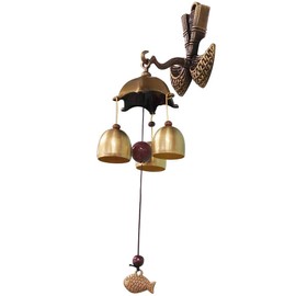 GARASANI Zinc, Steel Bell - Door Bell, Doorbell for Decoration, Front Door, Interior, Exterior Decor, Gold (Bokjory)