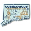 Connecticut Giant State Magnet by Classic Magnets, 3.7" x 2.8",