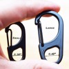 Bytiyar Small Carabiner Clips 1.85inch (47mm) Metal Snap Hooks with