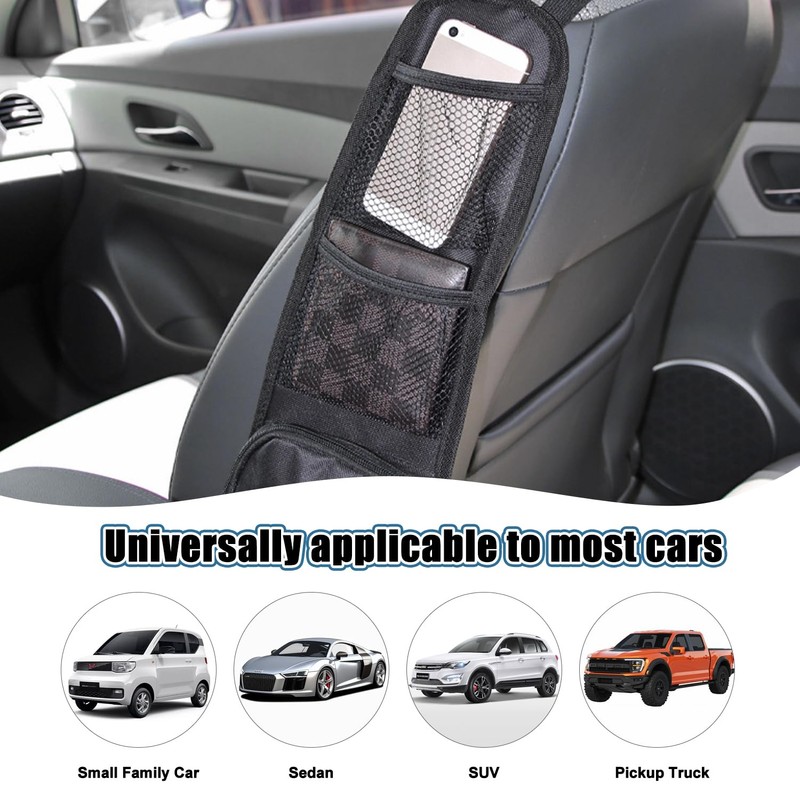 HO-SFSM 2 Stück Faltbare Autositz Organizer Seite, Faltbare Auto Aufbewahrungstasche