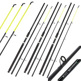 3 x AP Beachcaster Fishing Rods 12ft 3pc Rod Sea Surf Beach Pier Travel Rod Sea