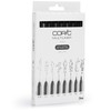 Copic Multiliner, Black, Set Of 8, Black, For Art &