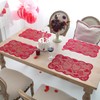 Joyfol Day 5 PCS Valentines Day Lace Table Runner with