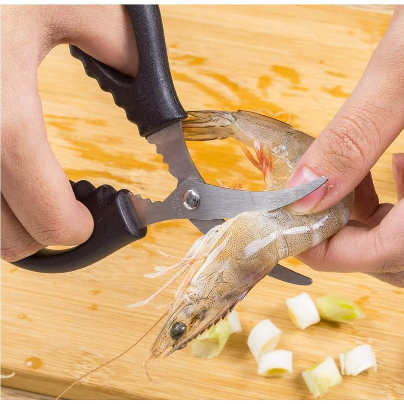 8PCS Seafood Scissors Crab Stainless Steel Seafood Fish Shrimp Lobster