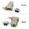 Willwewon 10PCS DB9 Male to RJ45 Modular Adapter, 9 Pin