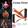 DUMBBELL Handle Straps Cross Over Foam Strength Gym Training Grips