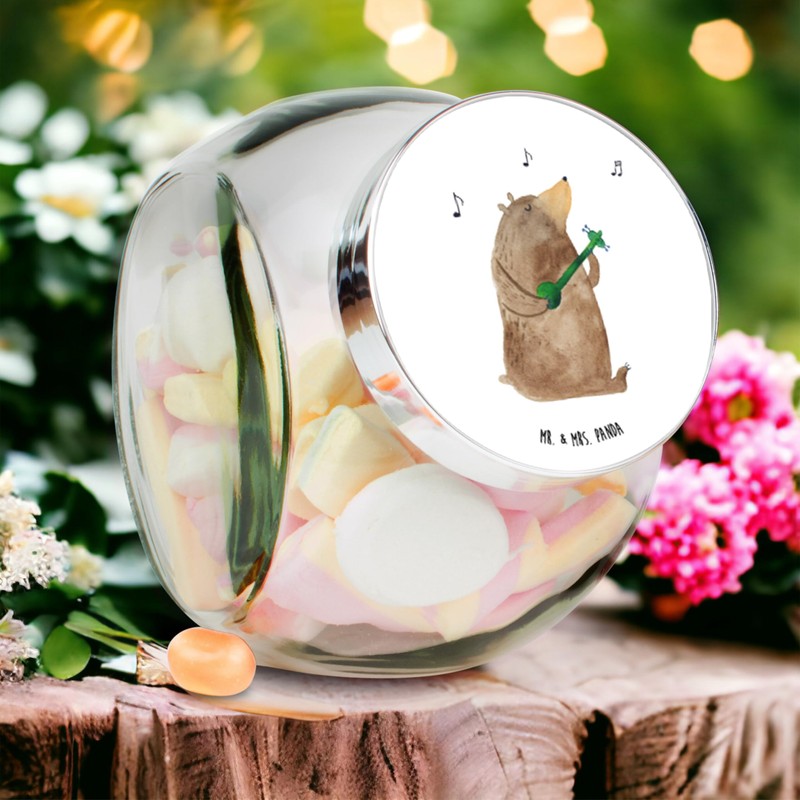 Mr. & Mrs. Panda XL 2000ml Bonbonglas Bär Lied -