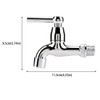Washing Machine Tap Basin Tap with Single Spout and Handle