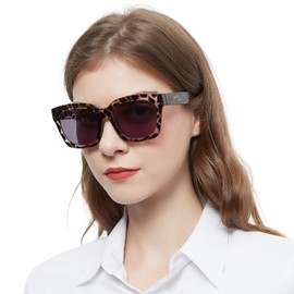 OCCI CHIARI Oversized Reading Glasses with Sunglasses 2.0 Sun Readers for Women with Magnification Outdoor UV400(1.0 1.5 2.0 2.5 3.0 3.5 1.25 1.75 2.25 2.75)