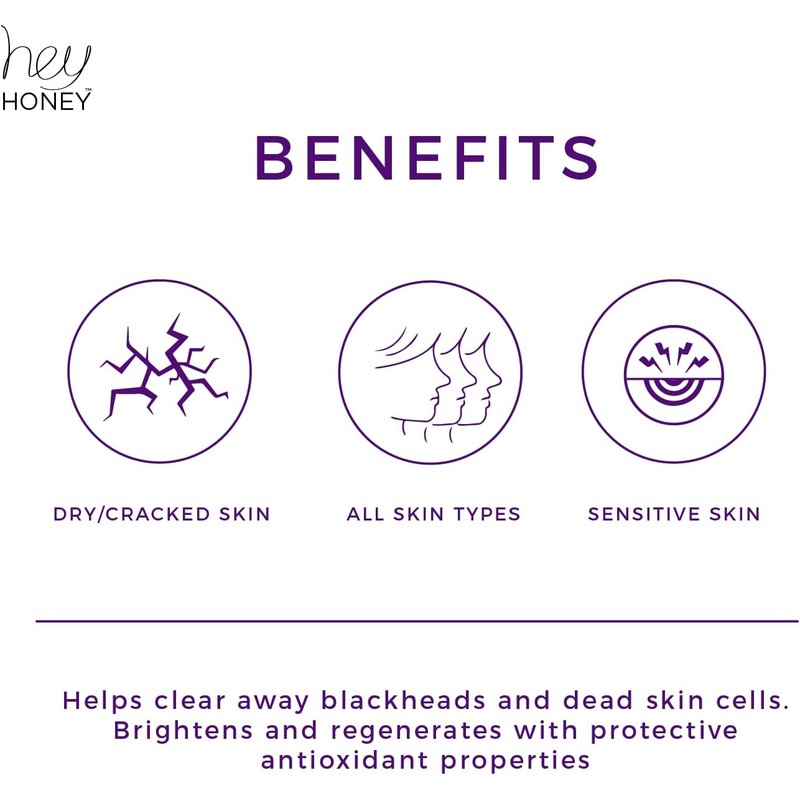 Hey Honey, Come Clean Propolis & Mineral Facial Scrub. Rich,