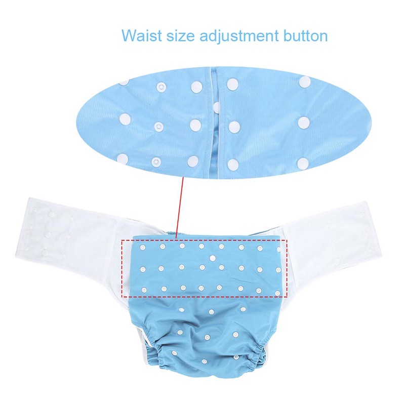 Washable Adult Pocket Nappy Cover Adjustable Reusable Diaper Cloth Light