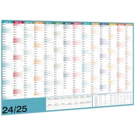 Wall Calendar 2023 - Calendar 2023 Wall Calendar Size (100 x 70 cm), Year Planner 2023 (December 2022 to February 2024), Wall Planner for Students and Teachers Birthday Calendar - Morandi