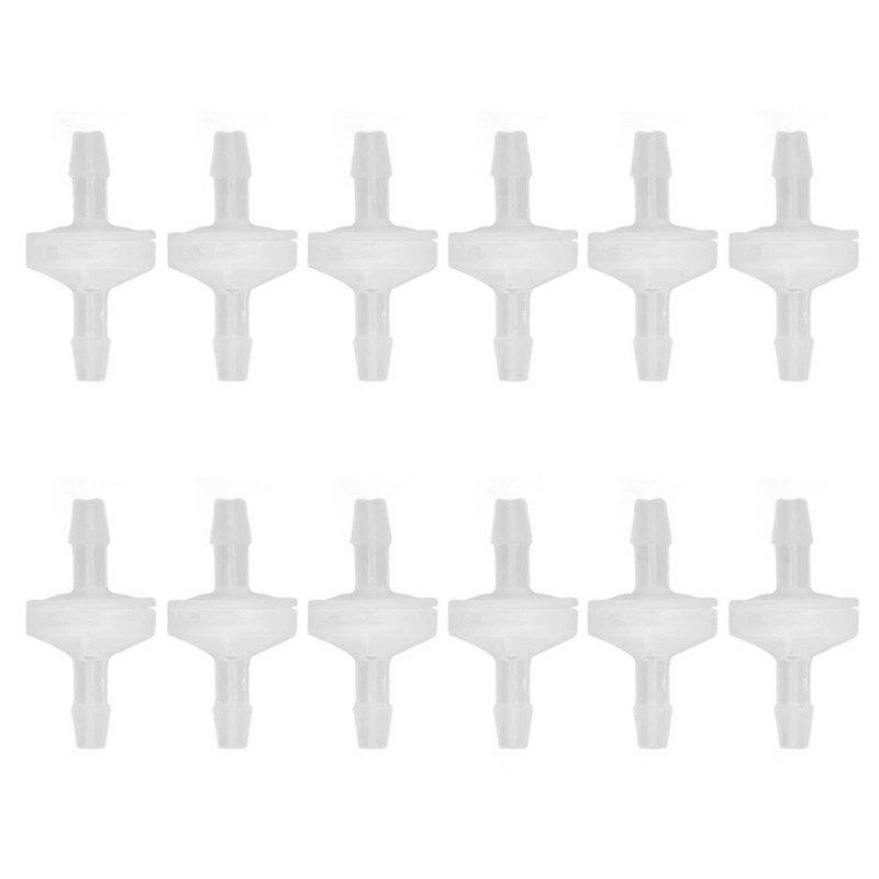 12PCS Non Return Check Valve, Hose Connector One Way Valve