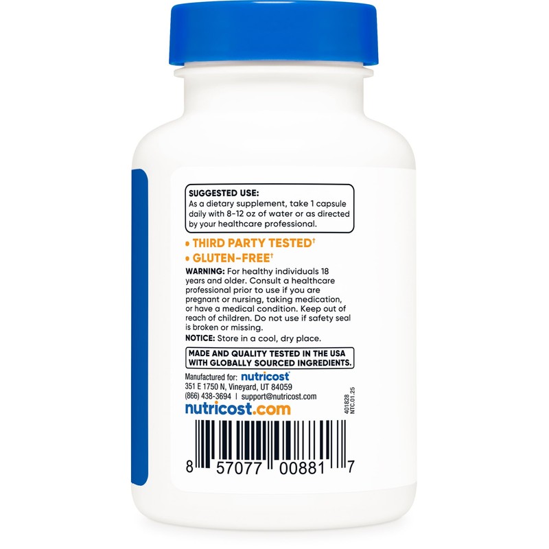 Nutricost Bilberry Capsules 1200mg Equivalent (90 Vegetarian Capsules) - Gluten