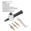 ANKROYU Double Head Nibbler, Aluminum Alloy Drill Attachment Metal Cutter,