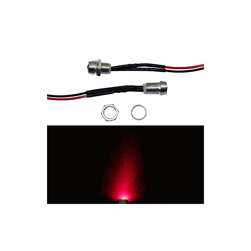 Lumonic 10 x Super Bright Screw LEDs with Resistor for