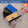 WISEPRO 4 PCS Zippered Tool Pouch, Multipurpose Tool Organisers Bags,