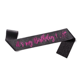 OMISS It's My Birthday Sash - Day Wear for Your Birthday (Glitter Gold)