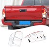 Lcojicep ABS Material Tail Light Cover GuardCompatible with Tacoma 2016-2022,