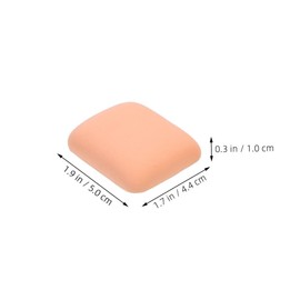 Baluue 6pcs Makeup Sponges for Foundation and Concealer Dual-use Dry Wet Cosmetic Powder Puff Soft Rectangle Design for Application and Versatile Makeup Use