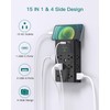 Multi Plug Outlet - Addtam Surge Protector Wall Mount with