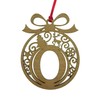 Laser cut Christmas tree bauble decoration: Letter O