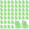 50pcs Mini Resin Luminous Frogs, Cute Tiny Glow in The