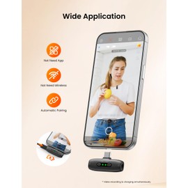 hohem MIC-01 Wireless Lavalier Microphone, Noise Cancellation,48kHz 328ft Range, 20 Hours Battery, Wireless Microphone for Android, PC, Camera, Video Recording (2TX + 1RX + Charging Case)