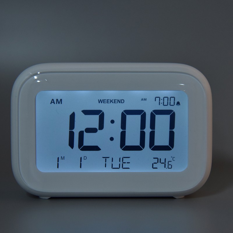 Mini Digital Alarm Clock with LCD Screen Snooze Function 12H