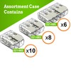WAGO 221 Series 10 AWG 24pc Splicing Wire Connector Assortment