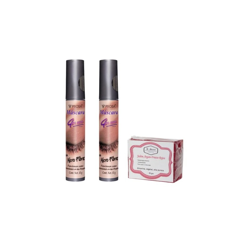 Prosa 4 en 1 | 2 Pack Mascara Pestañas Rimel
