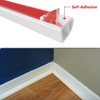 White Rubber Flexible 98 Inches Flexible Quarter Round Flooring Molding