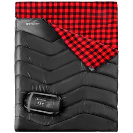 Double Sleeping Bag for Adults Kids Camping, XL Queen Size Sleeping Bag for All Season Hiking Backpacking, 2 Person Sleeping Bag Lightweight Waterproof for Cold Weather & Warm