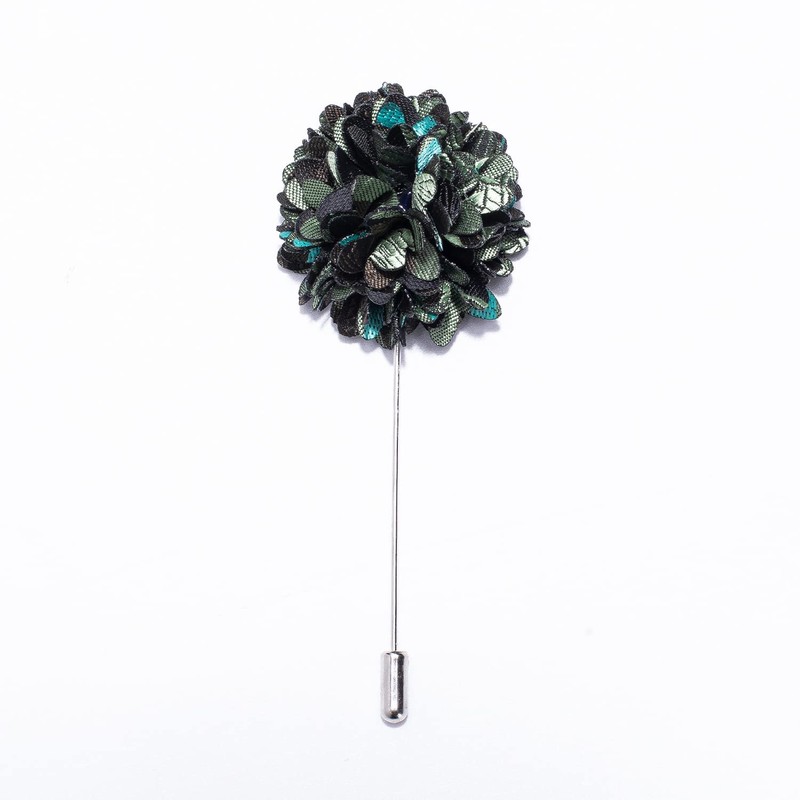 Hi-Tie Ascot Lapel Pin Set Mens Cravat Ties for men